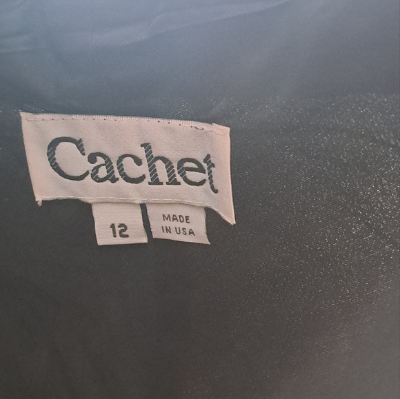 Cachet Strappy Little Black Dress Size 12 - Picture 3 of 7